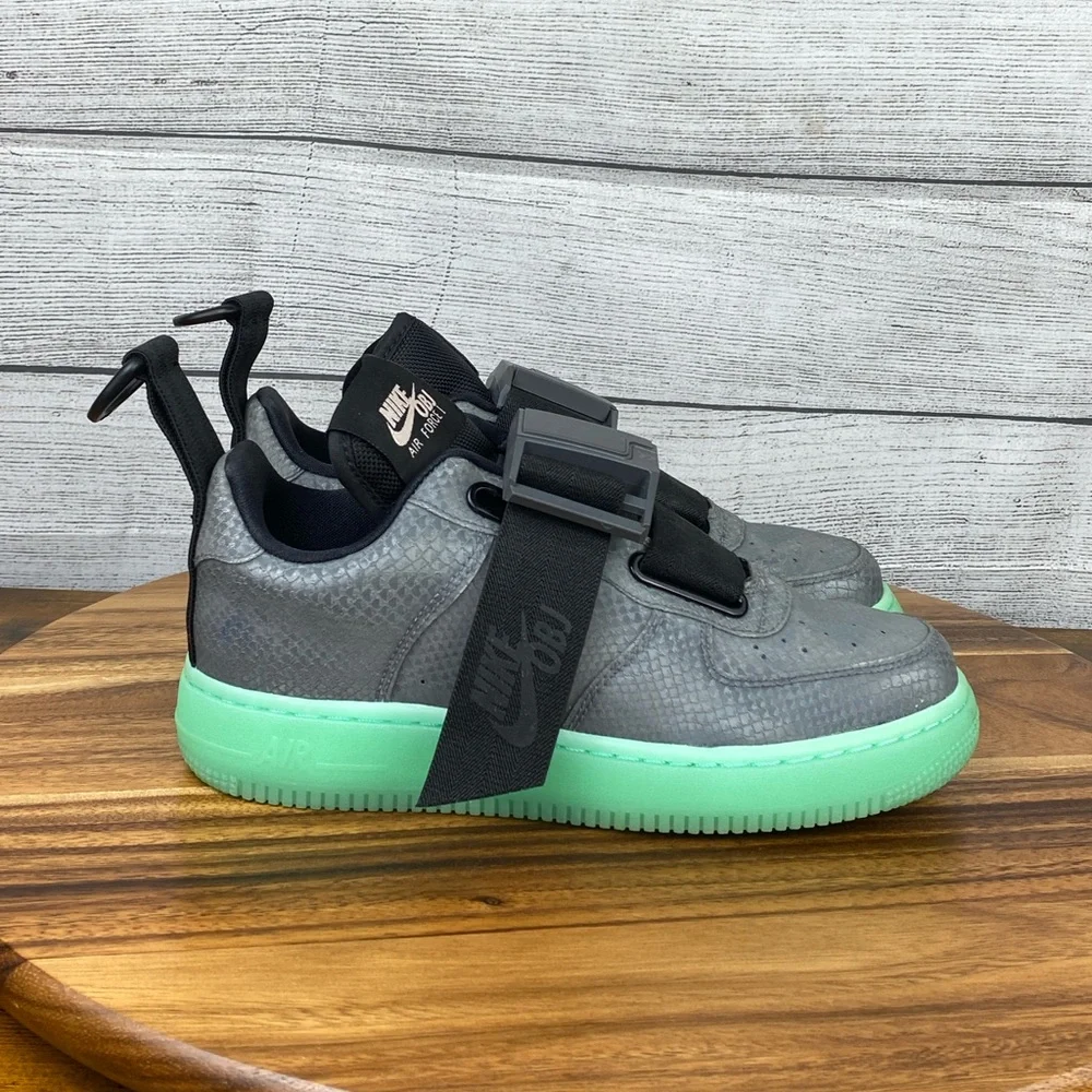 Nike Air Force 1 Utility Cool Grey OBJ Odell Beckham Jr Shoe AV2040-001 Kids 5.5